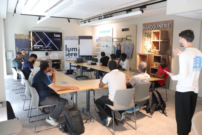 Des stagiaires du GRETA en immersion à Lumen